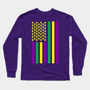 Mardi Gras Flag 2024 Long Sleeve T-Shirt